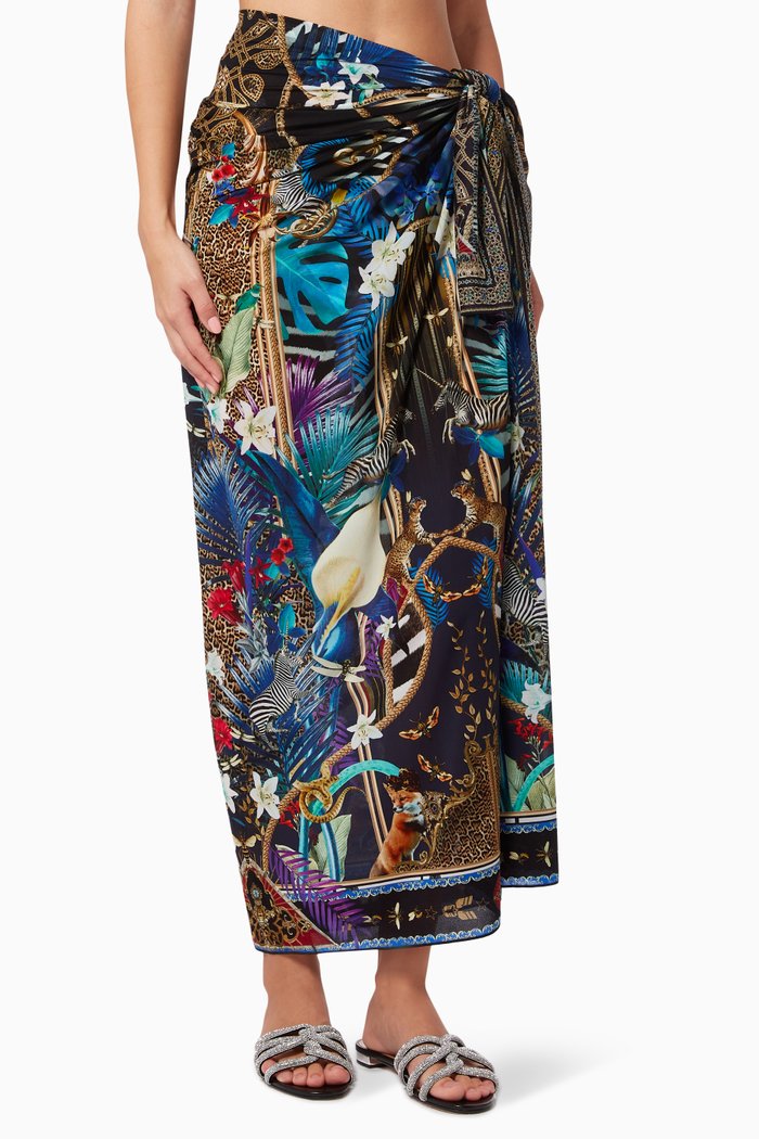 

Rainbow Room Long Sarong, Blue