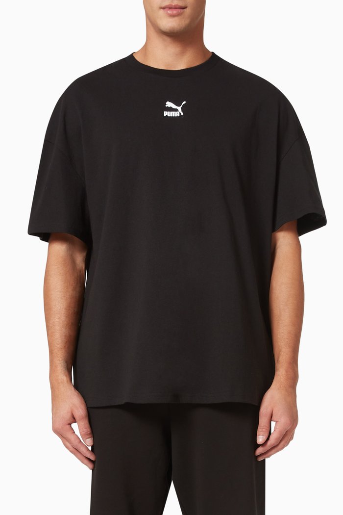 

PUMA Classics Boxy T-shirt in Jersey, Black