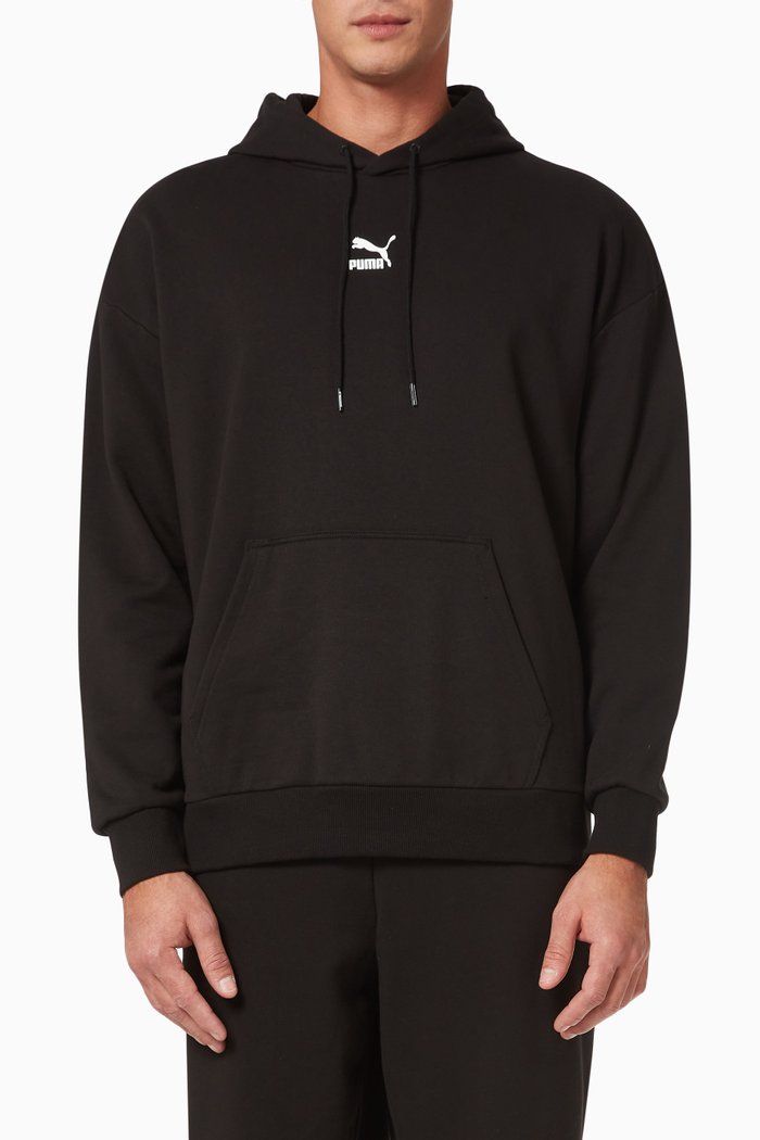 

Classics Oversized Hoodie in Jersey, Black