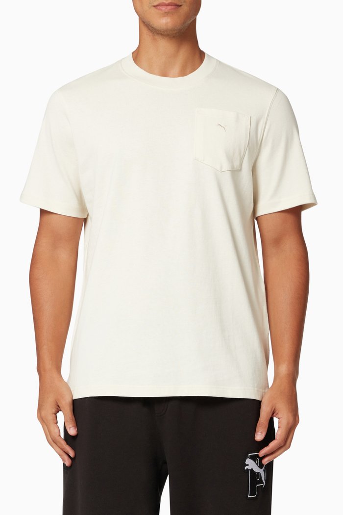 

MMQ Pocket T-shirt in Single Jersey, Neutral