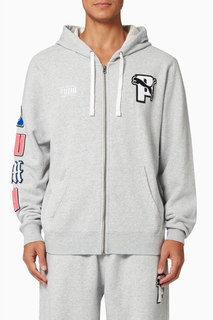 

PUMA x PUMA Hoodie in French Terry, Grey