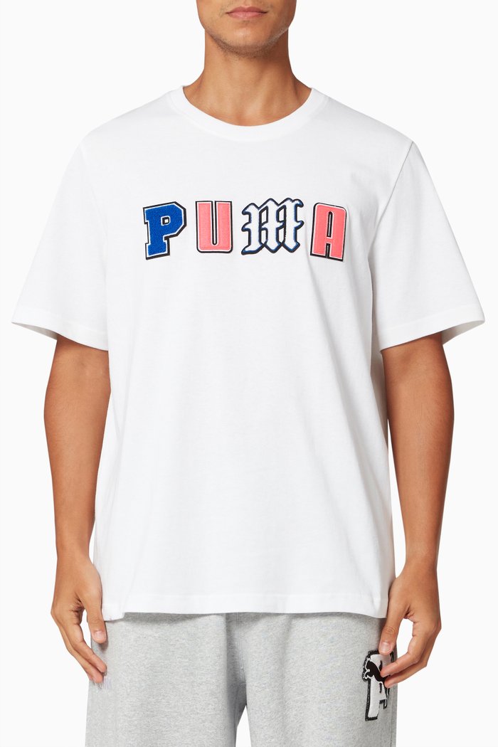 

PUMA x PUMA T-shirt in Single Jersey, White