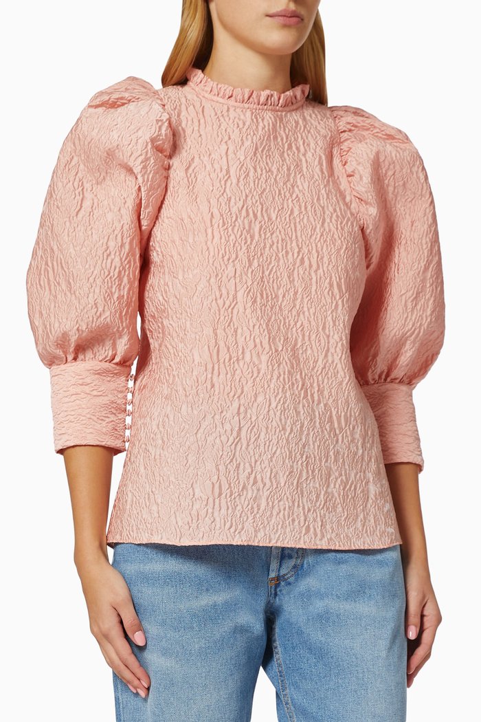 

Jasmine Top in Crepe, Pink