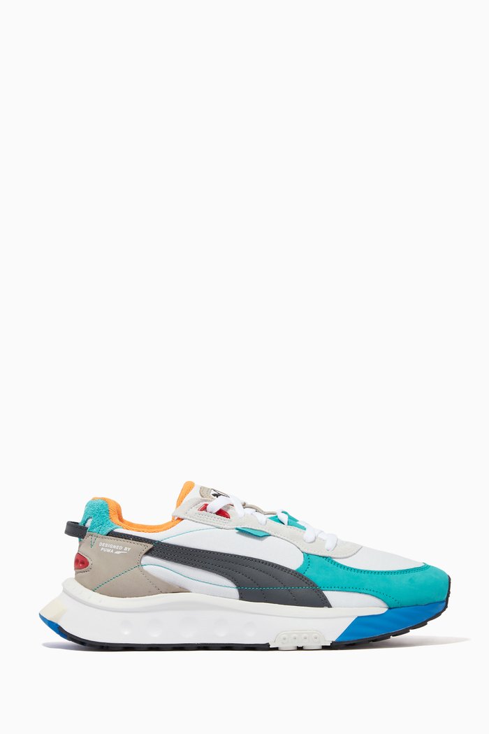 

Wild Rider Layers Sneakers in Nylon & Suede, Multicolour