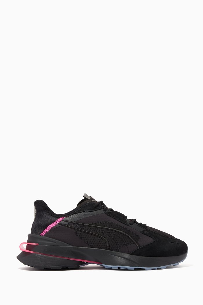 

PWRFRAME OP-1 Sneakers in Mesh & Suede, Black