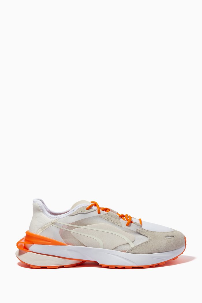 

Pwrframe OP-1 PRONOUNCE Sneakers in Textile & Suede, White