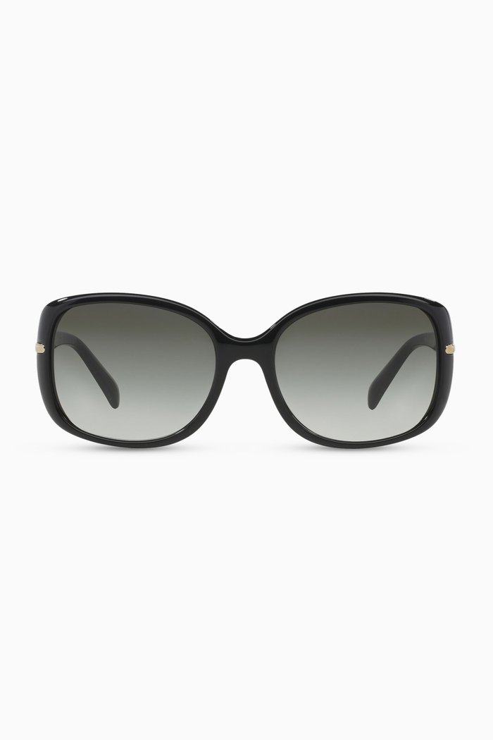 

Rectangle Sunglasses in Acetate, Black