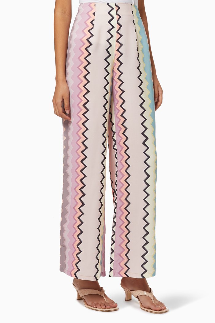 

Stripe Zig-Zag Freya Pants, Multicolour