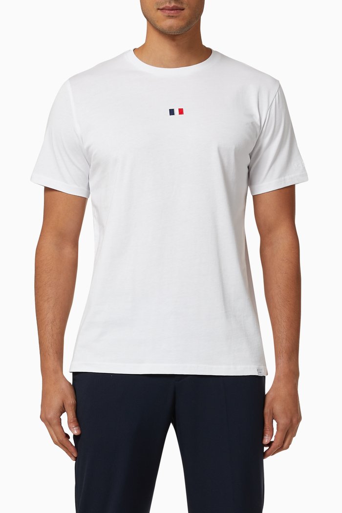 

Flag T-shirt in Cotton, White