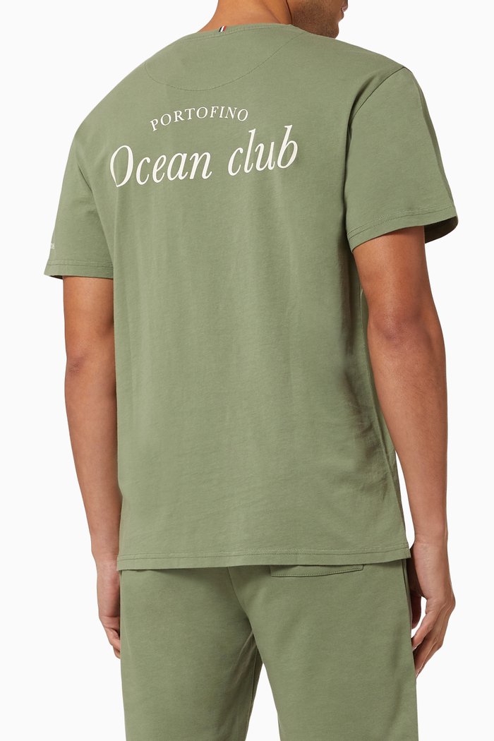 

Ocean Club T-Shirt in Recycled Cotton, Neutral