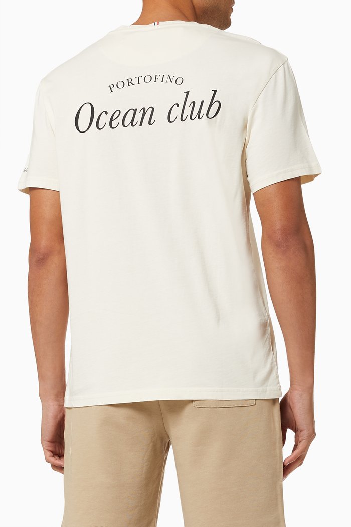 

Ocean Club T-Shirt in Recycled Cotton, Neutral
