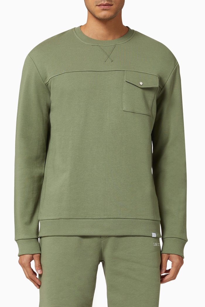 

Capri Block Sweatshirt in Cotton Jersey, Neutral