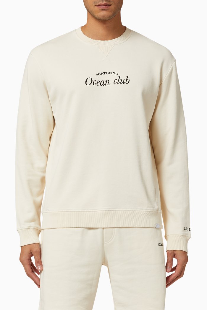 

Ocean Club Sweatshirt in Cotton, Neutral