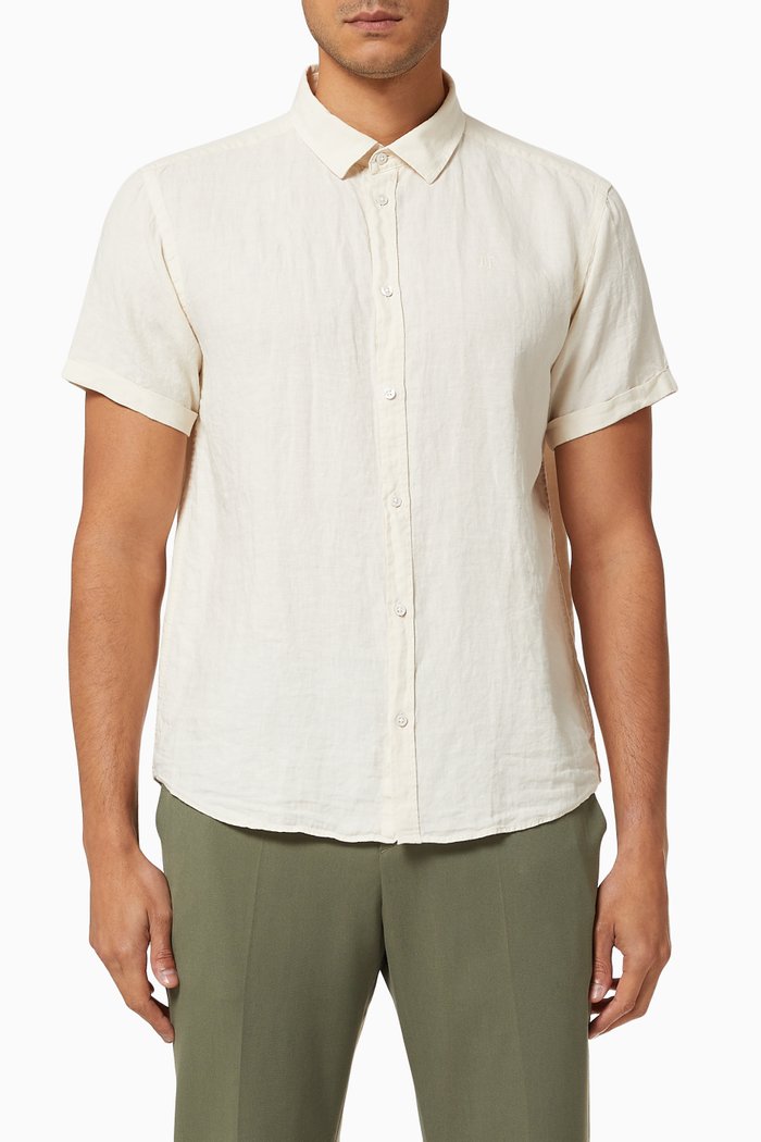 

Lando Shirt in Linen, Neutral