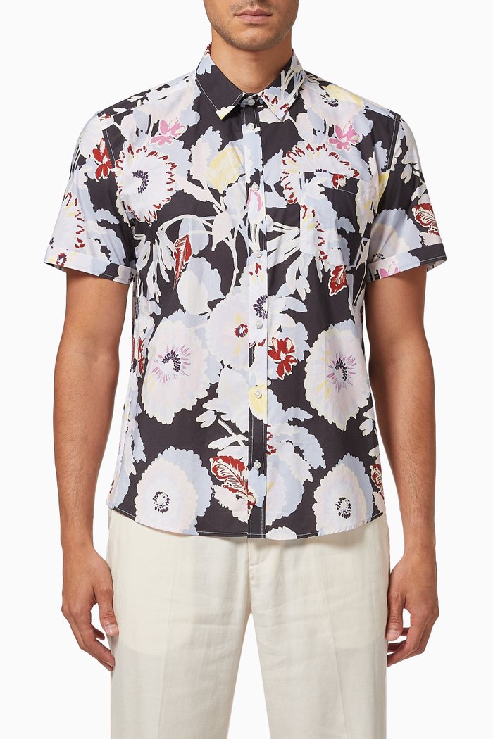 

Lionel Shirt in Cotton Poplin, Multicolour