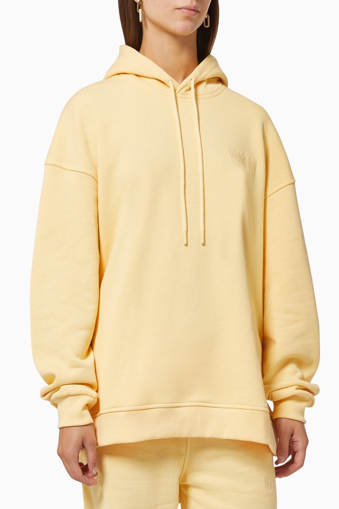

Software Isoli Oversized Hoodie in Recycled Polyester & Organic Cotton, Yellow