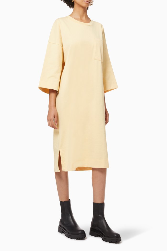 

Software Jersey Dress in Recycled Polyester & Recycled Cotton, Yellow
