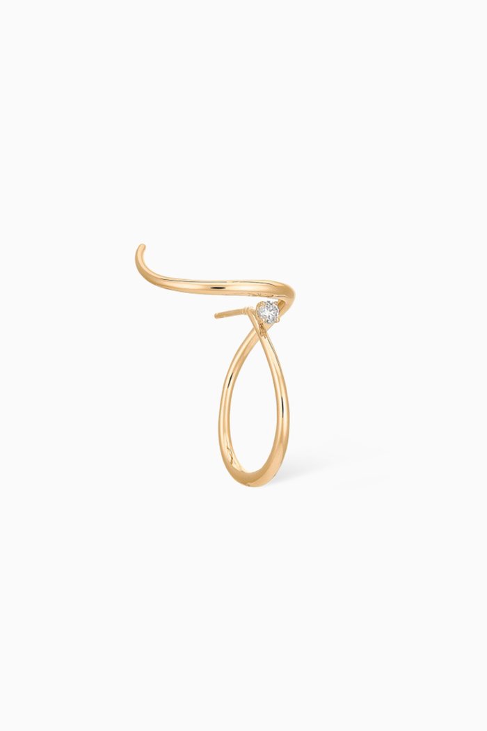 

Single Looping Earring with Diamond in 18kt Yellow Gold