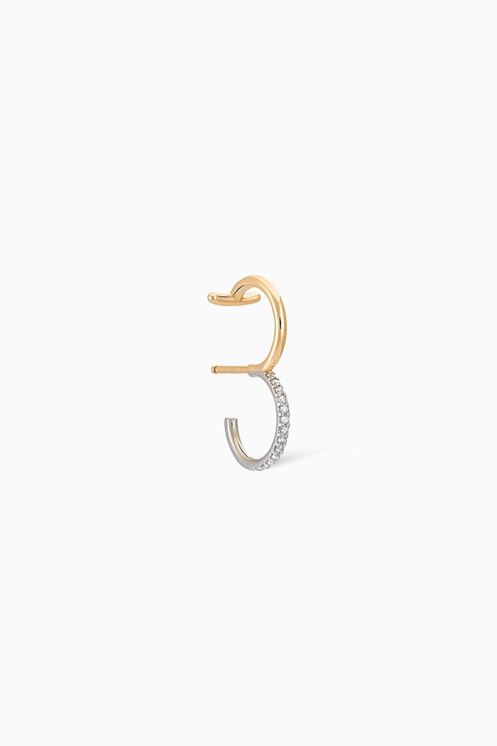 

Bloom Single Earring with Diamonds in 18kt Mix Gold