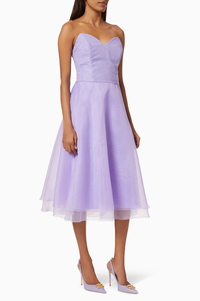 

Midi Dress in Organza, Purple