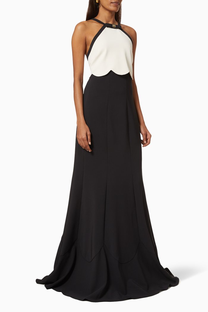 

Mermaid Dress in Crêpe, Multicolour