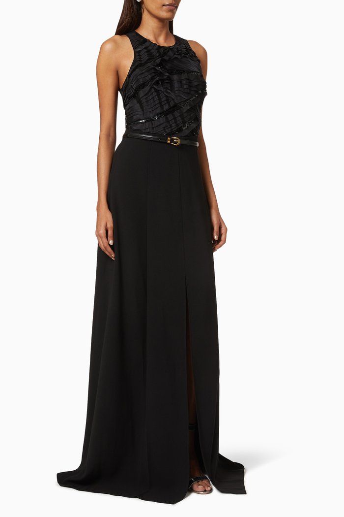 

Divisible Dress in Tulle & Crêpe, Black