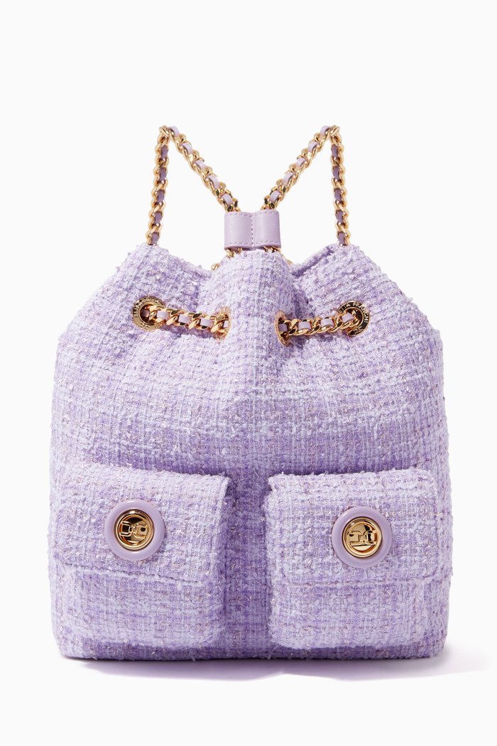 

Backpack in Tweed, Purple