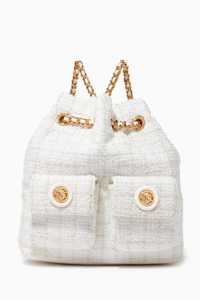 

Backpack in Tweed, White