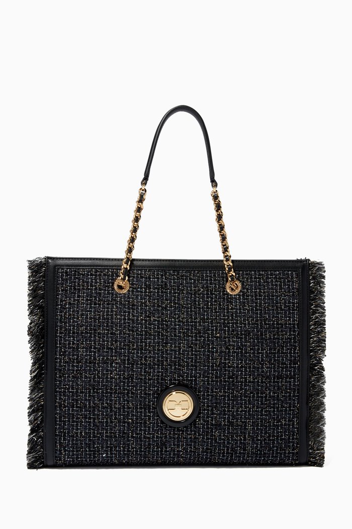 

Tote Bag in Tweed, Black