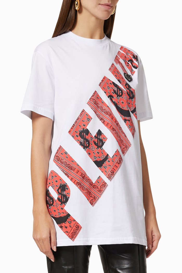 

Keep $miling Oversized T-shirt in Cotton Jersey, White