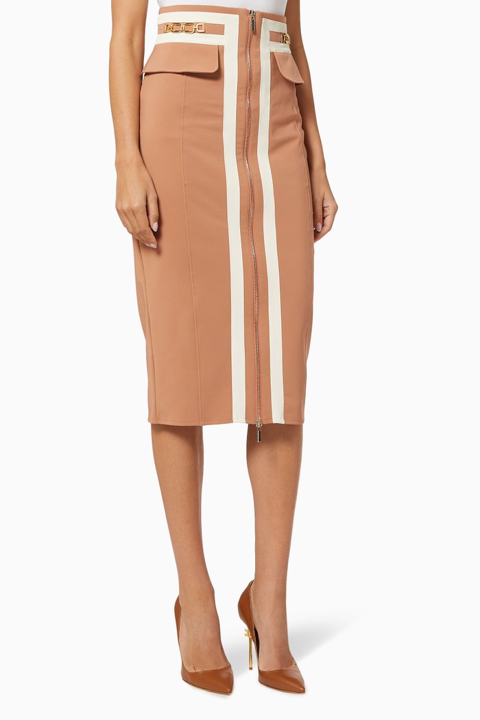

Pencil Skirt in Bi-elastic Fabric, Rose gold