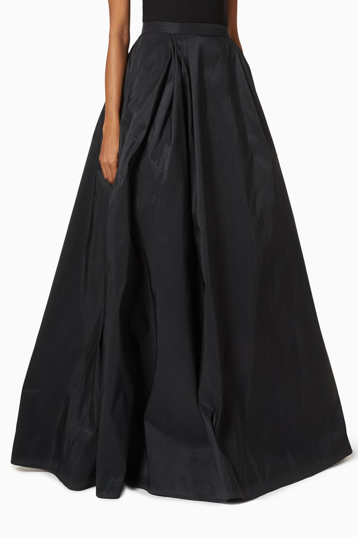 

Maxi Skirt in Ottoman Knit, Black
