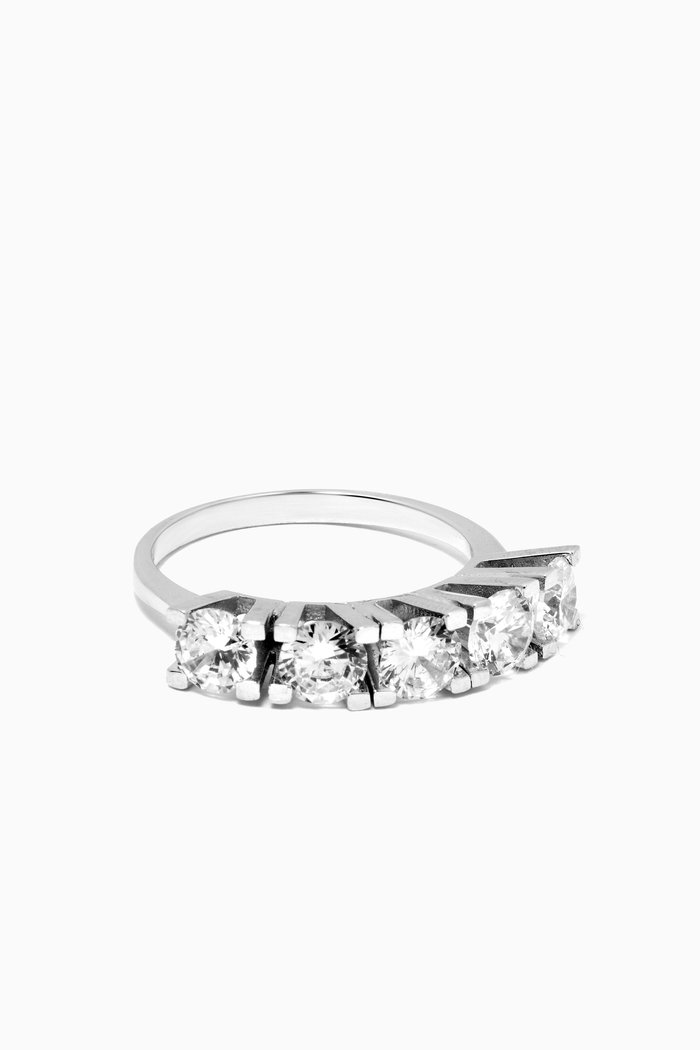 

Five Stoned Dream Ring in Sterling Silver