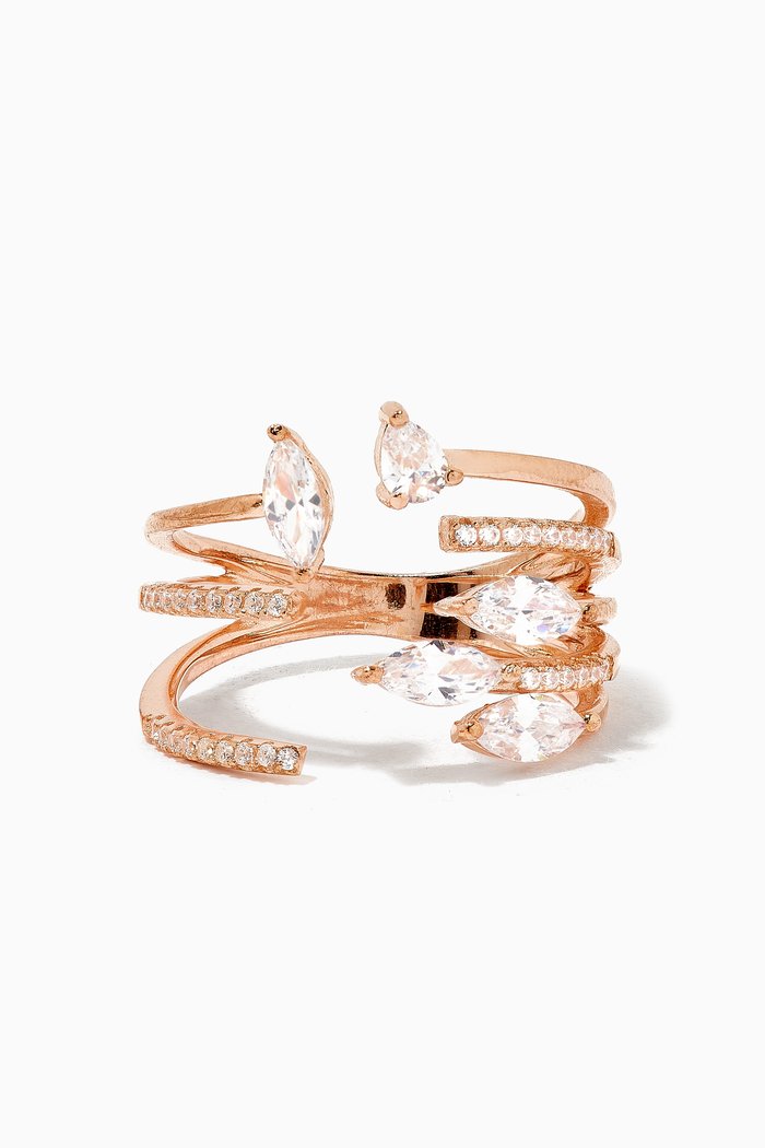 

Proud Wish Ring in Sterling Silver, Rose gold