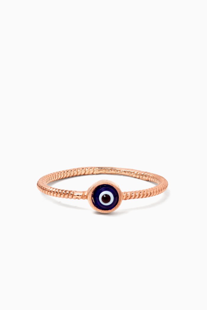 

Evil Eye Ring, Rose gold