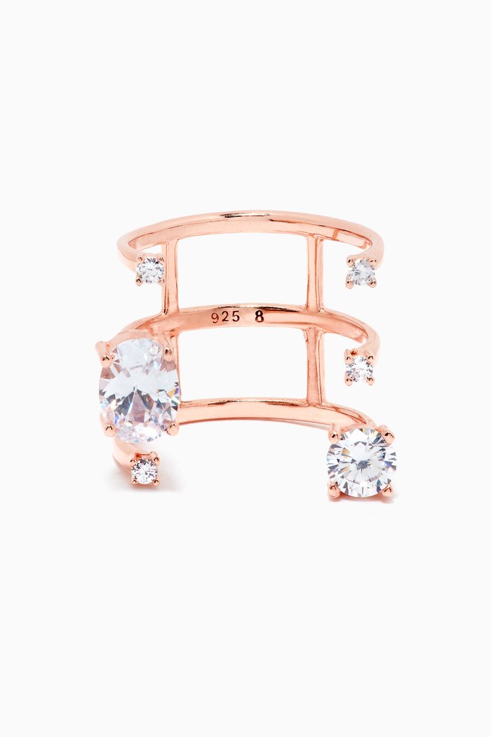 Scattered Order Ring, Rose gold
