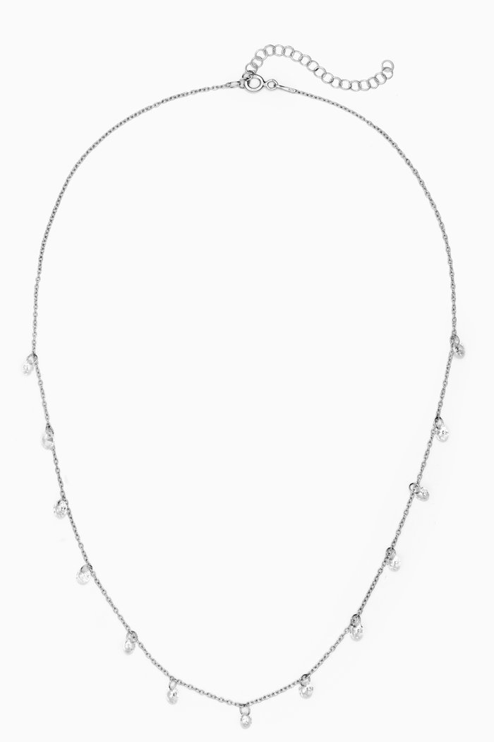 Multi Stellar Necklace, Silver