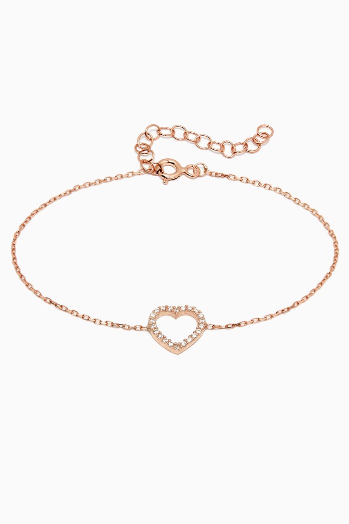 

Stone Heart Bracelet, Rose gold