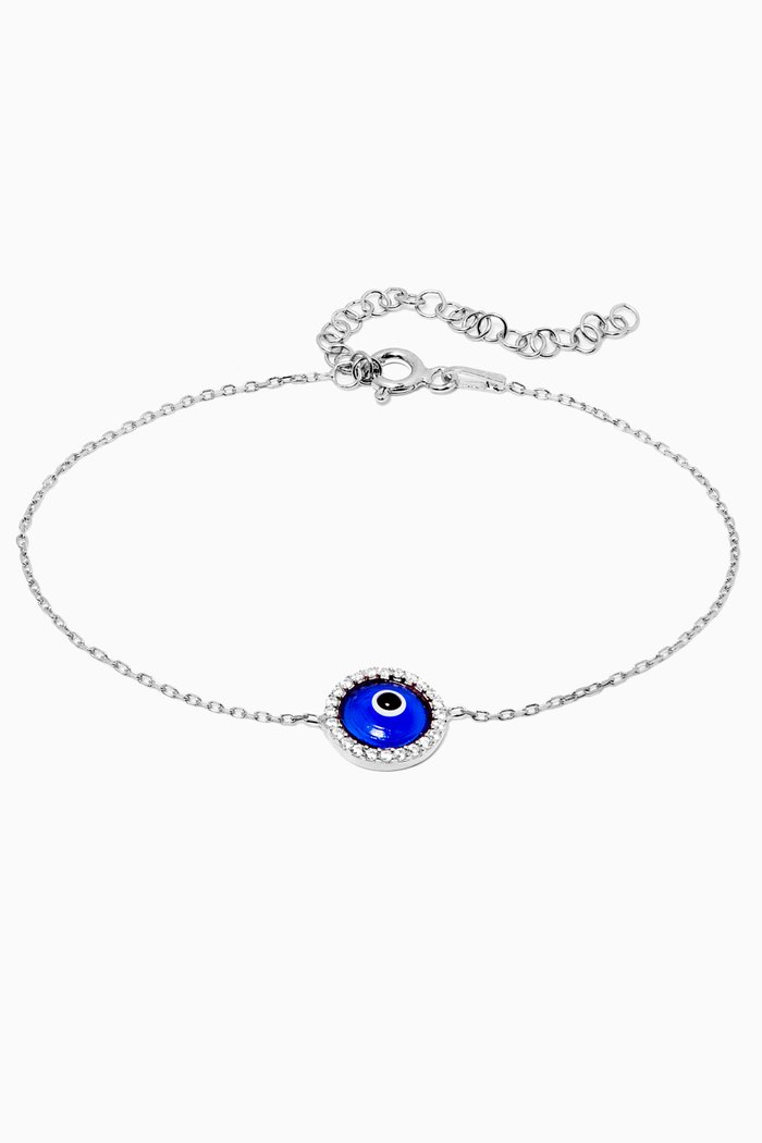 

Evil Eye Bracelet, Silver