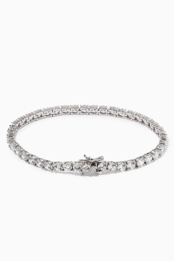 

Tennis Bracelet, Silver