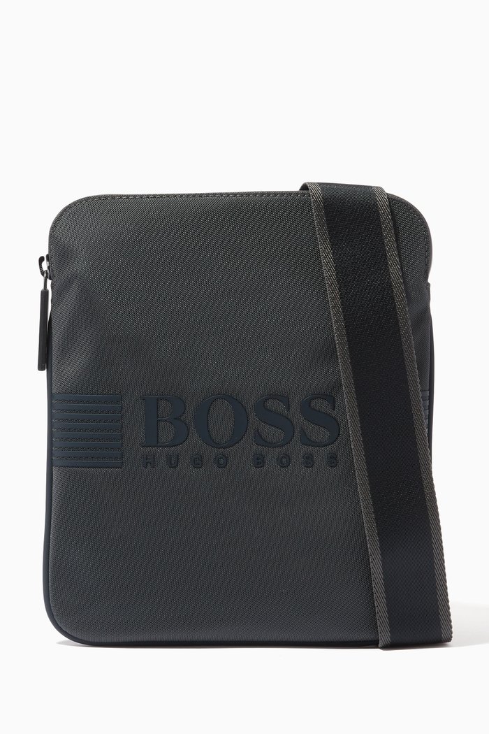

Pixel Envelope Bag in Structured Nylon, Grey