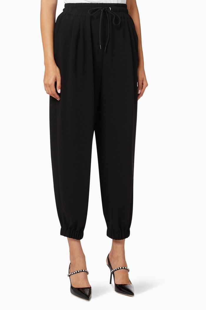 

Tapered Track Pants in Cady, Black