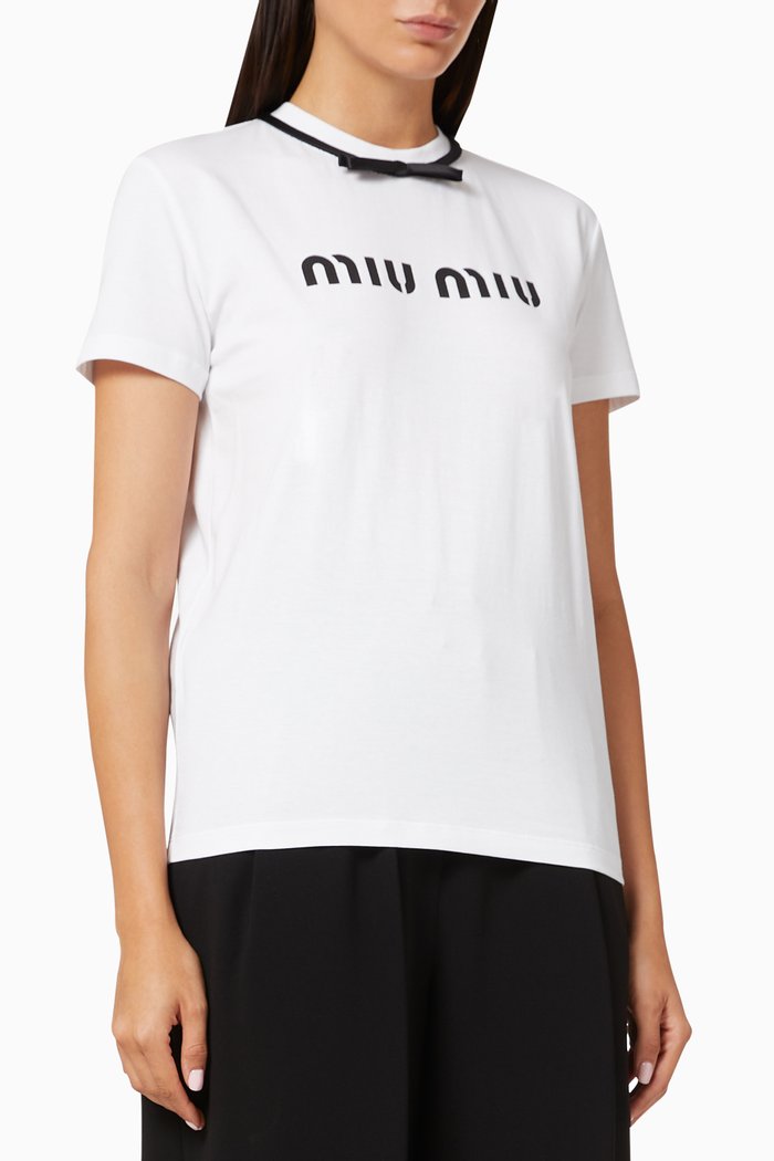 

Logo T-shirt in Cotton Jersey, White