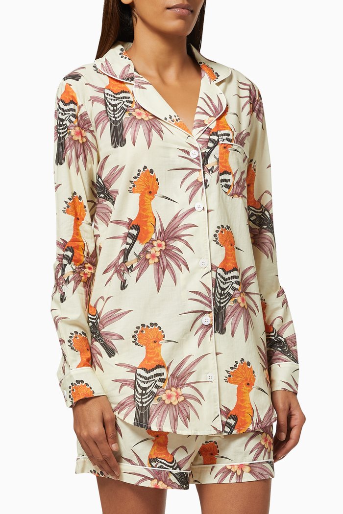 

Marginata Signature Pyjama Set in Organic Cotton, Multicolour
