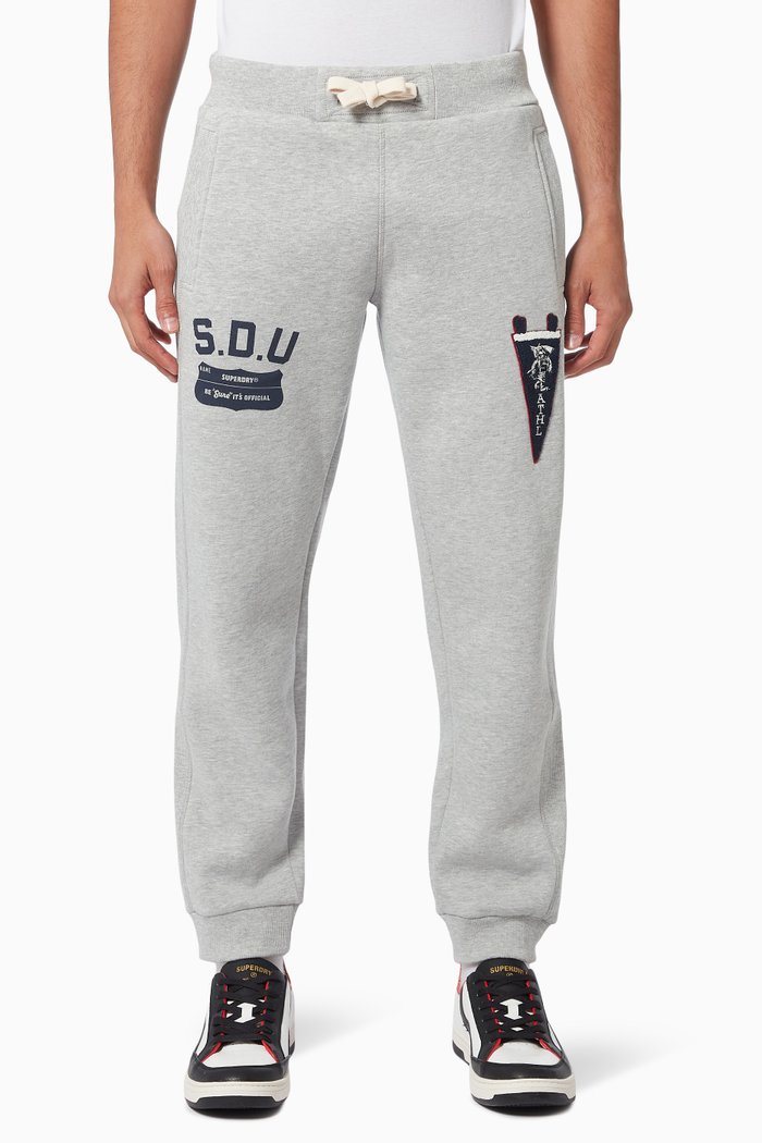 

Collegiate State Joggers in Cotton, Grey