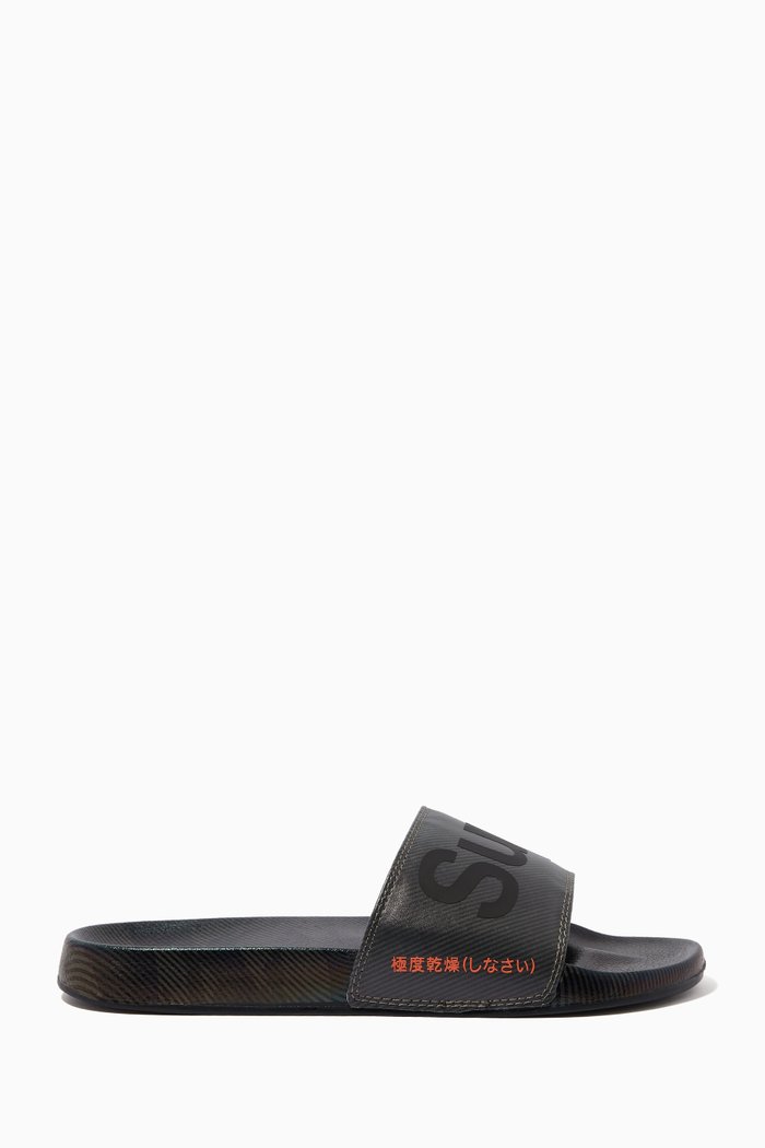 

Printed Camo Pool Slides in EVA, Grey