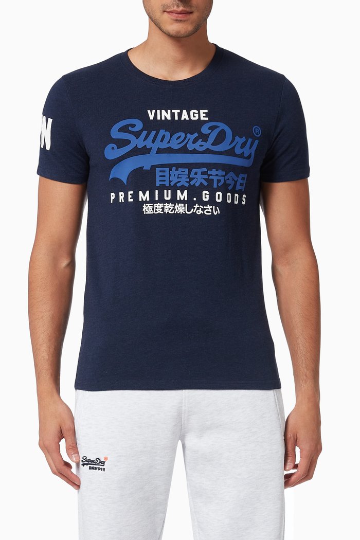 

Vintage Logo T-shirt in Cotton, Blue