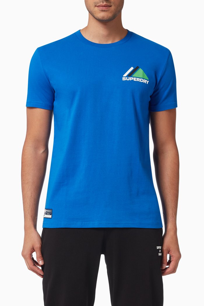 

Mountain Sport T-shirt in Cotton, Blue