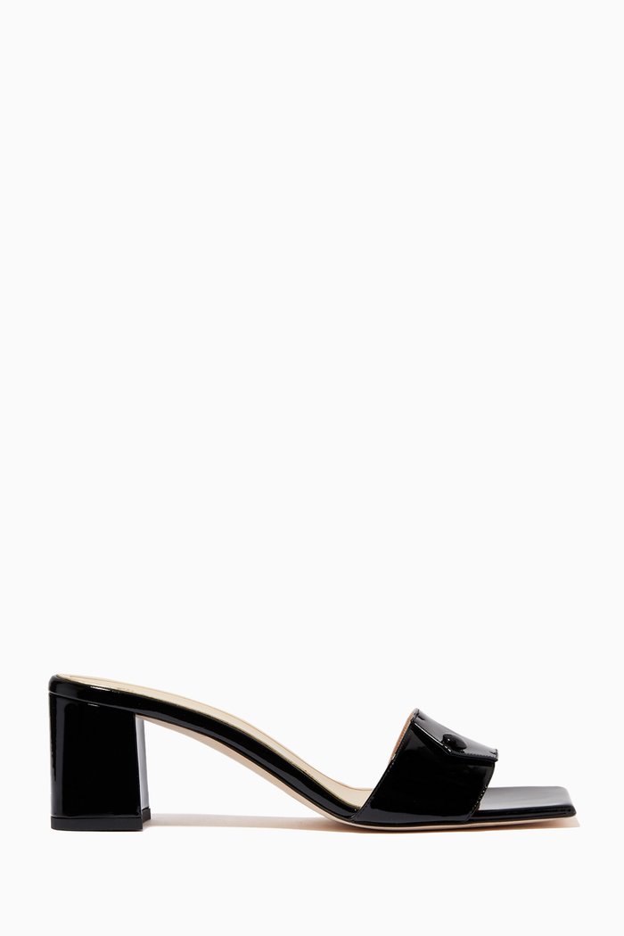 

Ciara Mules in Patent Leather, Black