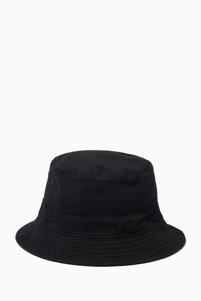 

Bucket Hat in Cotton, Black